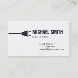 電源モダンプラグ電気工事士用名刺 名刺