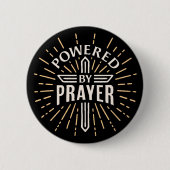 電源供給元祈りの言葉 缶バッジ (正面)