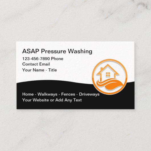 電源圧力洗浄 名刺 (正面)