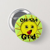 電源太陽のボタン 缶バッジ (正面&裏面)