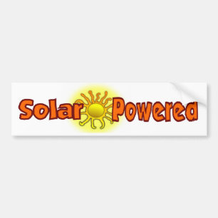 電源太陽の付き バンパーステッカー