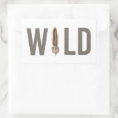 電源引用文VII 長方形シール (バッグ)