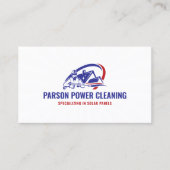 電源洗モダン浄ロゴの名刺 名刺 (正面)
