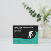 電源洗浄および圧力洗浄の名刺 名刺 (スタンド正面)