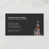 電灯オレンジ電気工事士名刺 名刺 (裏面)