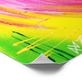 電灯フラミンゴのポスター ポスター (角)