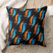 電灯ブルー炎オレンジフ日本のィン絵を描ズシダ クッション (ブランケット)