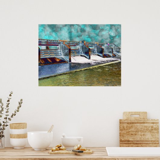 電灯水路 ポスター (キッチン)