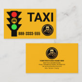 電灯追尾タクシー車 名刺 (正面/裏面)
