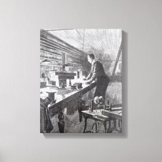 電灯 キャンバスプリント (正面)