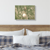 電球と緑の剥離絵を描 キャンバスプリント (インサイチュ (寝室))