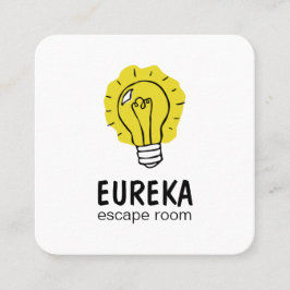 電球のアイディア スクエア名刺