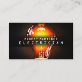 電球のイメージカバー電気 名刺 (正面)