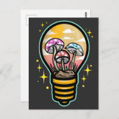 電球のキノコ ポストカード (正面/裏面)