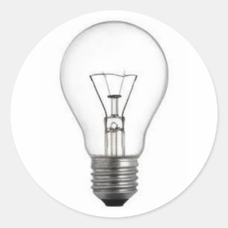 電球のシール ラウンドシール