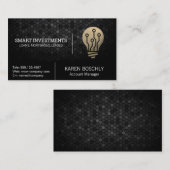 電球のテクニカルロゴ 名刺 (正面/裏面)