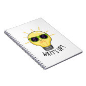 電球のパンおもしろいをワットでアップ ノートブック (右側)