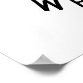 電球のパンおもしろいをワットでアップ ポスター (角)