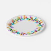 電球のリース ペーパープレート (アングル)