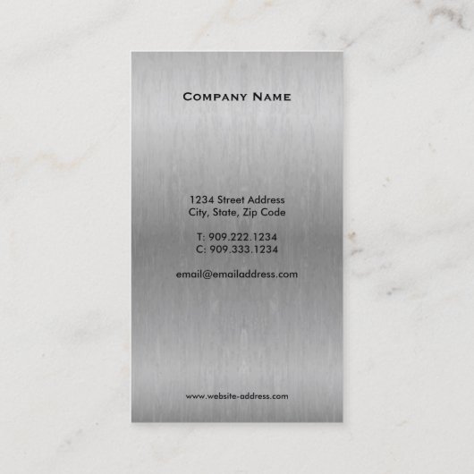 電球のロゴ 名刺 (裏面)