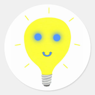 電球の丸シール ラウンドシール