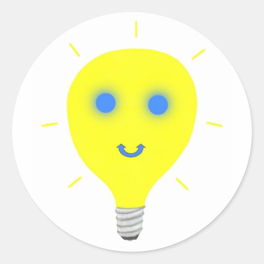 電球の丸シール ラウンドシール (正面)