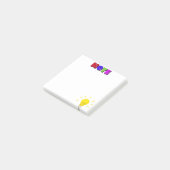 電球の付箋 ポストイット (アングル)