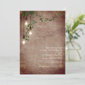 電球の緑の花壇レンガの仮想 招待状 (スタンド正面)