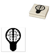 電球の脳 ラバースタンプ (押印)