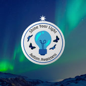 電球の自閉症の認識ボタン 缶バッジ