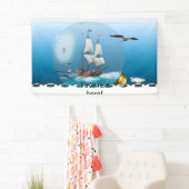 電球の船 横断幕 (インサイチュ)