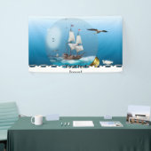 電球の船 横断幕 (トレードショー)