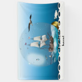 電球の船 横断幕 (縦)