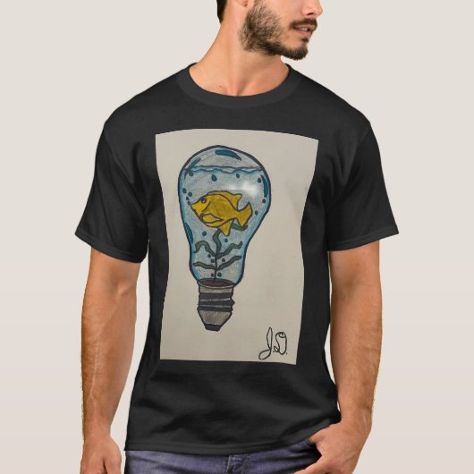電球の芸術 Tシャツ (正面)