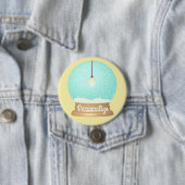 電球ぶら下がったの雪の球ボタン 缶バッジ (インサイチュ)