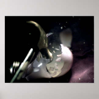 電球を押しつぶす ポスター