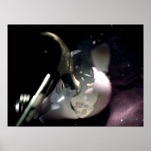 電球を押しつぶす ポスター (正面)