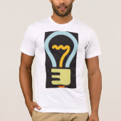 電球アイコン メンズTシャツ Tシャツ (正面)