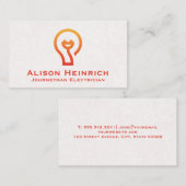 電球アイコン 名刺 (正面/裏面)