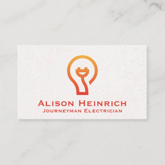 電球アイコン 名刺 (正面)