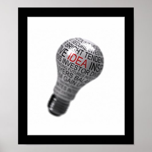 電球アイディア概念 ポスター (正面)