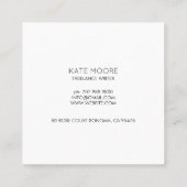 電球アイディア記号Brain Writer Editor スクエア名刺 (裏面)