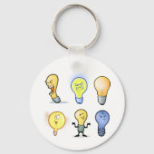 電球キャラクターキーチェーン キーホルダー (正面)