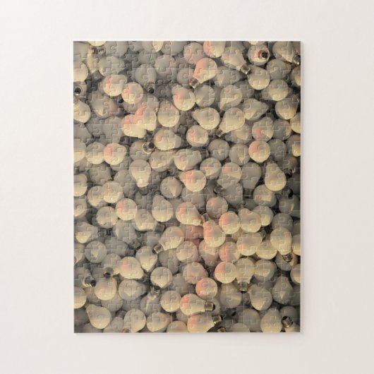 電球グレーの不可能な挑戦パター ジグソーパズル (縦)