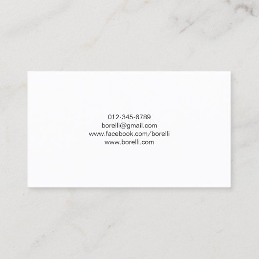 電球ターコイズ名刺 名刺 (裏面)