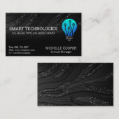 電球テックロゴ名刺 名刺 (正面/裏面)