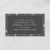 電球パタエレガントーン電気技師の保守 名刺 (裏面)