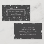 電球パタエレガントーン電気技師の保守 名刺 (正面/裏面)