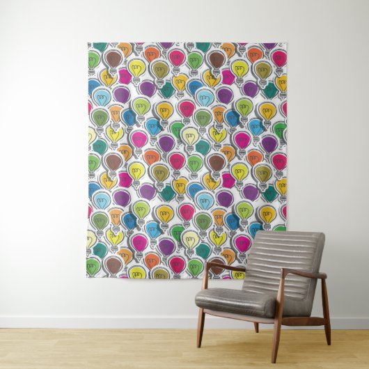 電球パターンタペストリー タペストリー (インサイチュ)