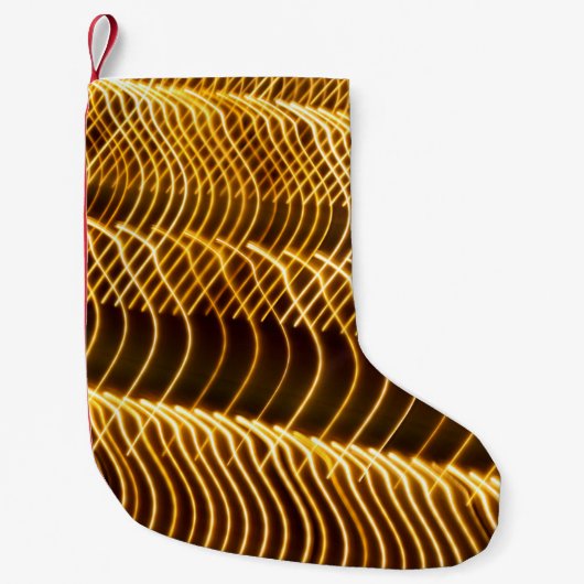 電球パターン抽象,背景,ボールぼやけ, スモールクリスマスストッキング (正面)